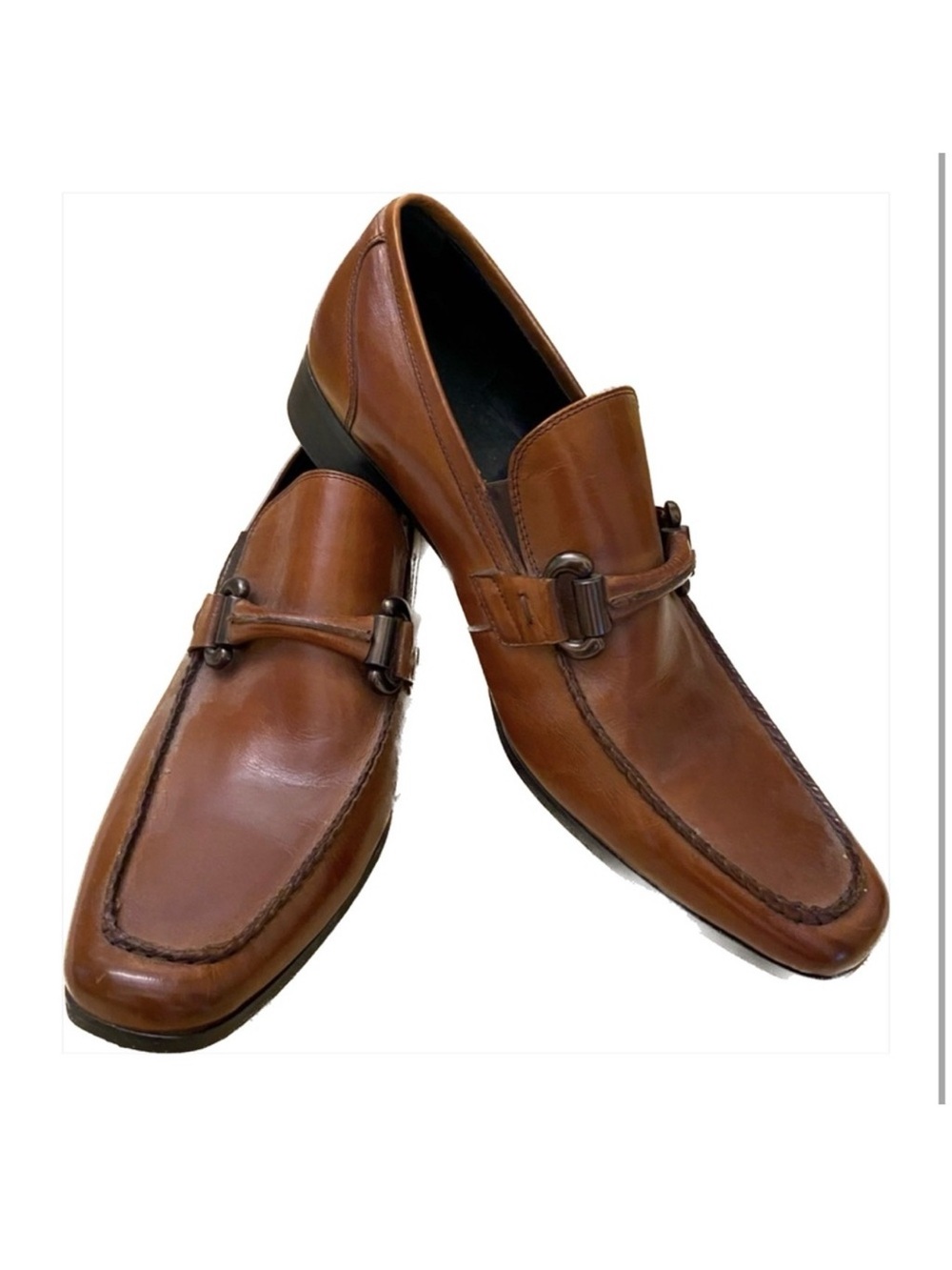Kenneth Cole Brown Leather Bit Loafers